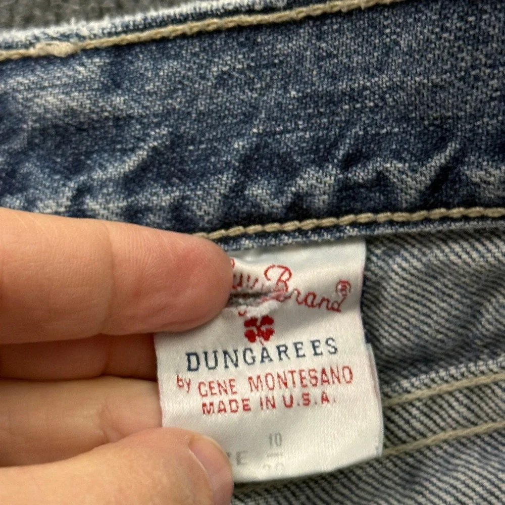 Vtg Y2K Lucky Jeans 207 Peanut Womens 10/30 Light Wash Made in USA Straight Leg